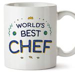 MUGFFINS Chef Mug - in English - World's Best - Funny Gift for Colleagues - Ceramic 11oz Mug