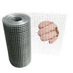 Hardware Cloth 1/4 Inch 8in X 20ft, 23Gauge Galvanized Welded Wire Metal Roll, Garden Rabbit Fencing, Snake Fence, Chicken Gopher Racoons Critters Rehab Cage