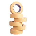 ADHES Masking Tape, Painter Tape Car Vehicles Auto Body Paint Tape High Temperature Resistance Automotive Refinish (36MM*55M*6ROLL)