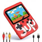 PARTEET SUP Handheld Game Console,Classic Retro Video Gaming Player Colorful LCD Screen USB Rechargeable Portable Game Console with 400 in 1 Classic Old Games Best Toy Gift for Kids (Assorted Colour)