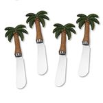 Mr. Spreader 4-Piece Palm Tree Resin Cheese Spreader