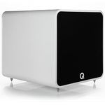 Q ACOUSTICS Q B12 Subwoofer Gloss White - Featuring Infinite Baffle Enclosure, 12 Inch Driver, 220-watt Class D Amplifier, 50mm Voice Coil - Active Subwoofer for Hi Fi Music Systems