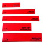 Ergo Chef 5pc Universal Knife Edge Guard Set (Red) Multi-Sized/Chef Knife, Santoku, Bread, Utility and Paring Knives