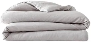 Baloo 100% French Linen Duvet Cover for Weighted Blanket (Dove Grey - 42"x72" - Throw Size) | Cooling, Soft & Durable | Machine Washable & Dryer Safe | Oeko-TEX® Standard 100 Certified
