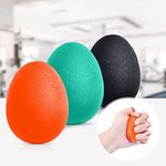 Peradix Hand Exercise Stress Relief Balls, Hand Grip Strengthener Balls Finger Therapy Squeeze Training for Adults and Children/Kids-Set of 3 Resistance