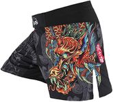 SUOTF MMA Shorts for Men Fight Shorts Men BJJ Boxing Trunks for Men Grappling, Suodk3, Medium