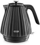 De'Longhi Ballerina Electric Kettle, 360° Swivel Base, Water Level Indicator, Cord Storage, KBD2001.BK, 2000W, Black