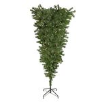 Northlight 5.5' Pre-Lit Medium Spruce Upside Down Artificial Christmas Tree - Clear Lights