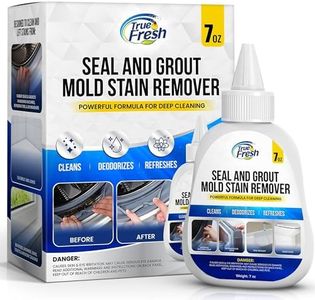 True Fresh Heavy Duty Mold Stain Remover Gel – Powerful Cleaner for Front Loader Washing Machine Seals, Bathroom Grout, Shower Caulking, Tiles & More – 7 oz Cleaning Solution for Stubborn Stains