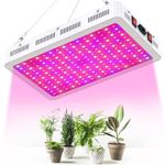 LED Grow Light, 2000W Grow Lamp for Indoor Plants Full Spectrum Plant Growing Light Fixtures with Daisy Chain Temperature Hygrometer