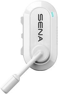 Sena BiKom 20 Ultimate Cycling Communication System, Lightweight - Weighing Only 20 Grams (White, Dual Pack)