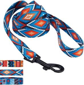 CollarDirect Nylon Dog Leash 5ft Tribal Pattern Durable Walking Pet Leashes for Dogs Small Medium Large Puppy (Pattern 1, L, New)