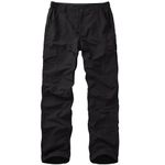 Winebox Walking Hiking Trousers Mens Quick Dry Lightweight Breathable Outdoor Fishing Climbing Travel Cargo Pants(Black-30)