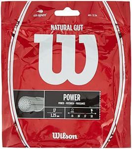 Wilson Natural Gut 17 Tennis String - Set, White