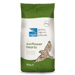 RSPB Sunflower Hearts Wild Bird Food 900g, High in Energy & Protein, Great For Bird Feeders, Supporting The RSPB Charity, Resealable & Recyclable Packaging