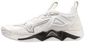 Mizuno Women's Wave Momentum 3 Volleyball Shoe, White/Black, 13