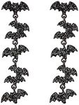 Halloween Earrings Black Bat Dangle Earrings Boo Earrings Cute Pumpkin Earrings Statement Spider Spooky Earrings Fun Halloween Holiday Scary Decorations Party Jewelry Gifts for Women Girls, Metal, no