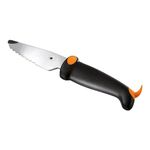Kuhn Rikon Children’s Knife with Teeth, Japanese Stainless Steel Blade, Ergonomic Handle with Finger Guard, Dog Design, 5.8cm - Kinderkitchen