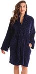 Just Love Kimono Robe Bath Robes for Women 6311-Navy-1X