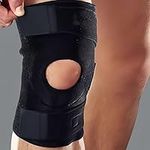 Knee Support With Open Patella For Men & Women Adjustable Knee Brace With 3 Straps For Knee Circumference (12.5" to 18.5") Design For Joint Pain Relief, Sports, Injury Rehabilitation,Walking, Running