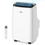 Portable Air Conditioners, 12000 BTU(ASHRAE) /8150 BTU (SACC) Quiet AC Unit, Built-in Dehumidifier and Fan Modes, Mobile App, Cools up to 350 Sq. Ft, White