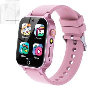 HD Touchscreen Smartwatch for Girls Ages 5-12 - With 26 Games, Video Camera, Music, Pedometer and More - Fun Educational Birthday Gift