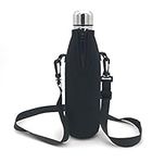 Wommty Neoprene 20Oz(480ml) Insulated Water Drink Bottle Cooler Bottle Carrier Bottle Sleeve Tote Bag with Carrying Strap for Climbing Cycling and Running Outdoor Activities (Style 3)