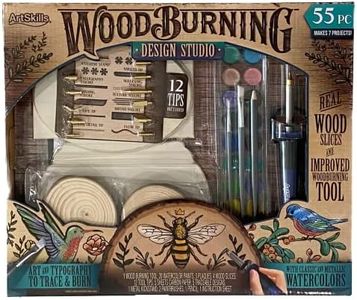 ArtSkills Wood Burning Tool Kit - 55 Piece Deluxe Woodburning Arts and Craft Kit for Teens and Adults