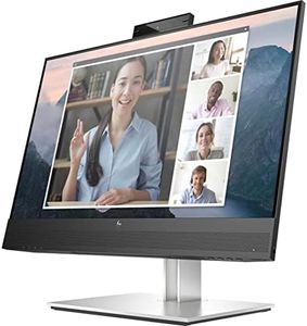 HP E24mv G4 23.8" Full HD LCD Monitor 16:9 IPS, Anti Reflective, 1920 x 1080, HDMI - VGA - DisplayPort, USB Hub, Webcam, Video - Audio, Black - Silver