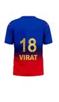 Sports India IPL Cricket Team T Shirt Jersey for (Kid's, Boy's & Mens) L555 G8048 Banglore RCB Virat 18 (24, BA_VI_IP24)