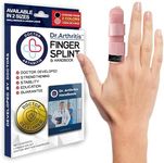 Doctor Developed Finger Splint & Handbook - Trigger Finger, Arthritis, RSI - Fits Ring, Index, Pinky & Middle - 2 sizes (Pink, S/M)