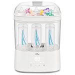 Bear Baby Bottle Sterilizer & Dryer, 4-in-1 Auto Bottle Sterilizer and Dryer with 48H Storge Function, Electric Steam Bottle Sanitizer for Baby stuffs, Baby Bottles & Breast Pump Accessories