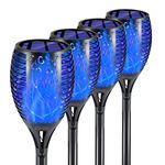 Eoyizw Solar Flame Torches Lights Flickering Dancing Landscape Lanterns Dusk to Dawn Auto On Off 99 LEDs IP65 Waterproof Pathway Garden Yard Walkway Lawn Patio Decorative Outdoor Portable Camping Lamp
