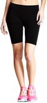 Balanced Tech Women's Stretch Base Layer Seamless Biker Shorts Panty - Black - Medium