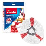 Vileda Turbo 2in1 EasyWring&Clean mop replacement heads, microfiber mop heads with power fibers for Vileda Turbo sets, also for sensitive floors, pack of 1 (packaging may vary)