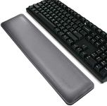 MAIDERN Wrist Rest for Keyboard, Non-Slip, Comfortable Gaming Wrist Rest Pad, PU Leather Wrist Cushion Support for Office, Computer, Laptop, MacBook,Gaming, (16.5x3.7inch), Grey