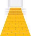 Beistle Yellow Brick Road Novelty Aisle Floor Runner Princess Decorations Party Supplies 24" x 10'