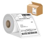 4”x6” Thermal Labels Shipping Labels, BESTIKER 4”x6” Direct Thermal Labels 1 Rolls, Compatible Zebra 2844 Rollo Thermal Printer Label 4x6 with Perforated, 250 Labels/Roll, 1” Core