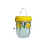 Wasp Trap Outdoor Hanging,1/2 Pack Wasp Trap,Yellow Jacket Trap,Carpenter Bee Traps for Outside, Reusable Hornet Trap,Bee Trap for Outdoors(1 Pack-Yellow)