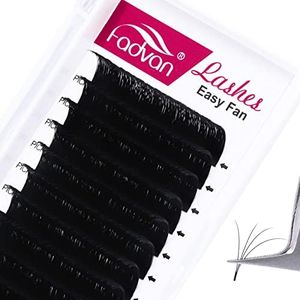 FADVAN Extension Cils Easy Fan 0.07D Curl 12mm Soie Volume Russe 2D~20D Faux Cils Extension de Cils Professionnel Easy Fan Lash Curl(0.07D-12mm)