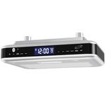 iLive Wireless Under Cabinet Bluetooth FM Radio, 9.09 X 7.32 X 2.44 Inches, Includes Mounting Hardware (IKB318S), Blue
