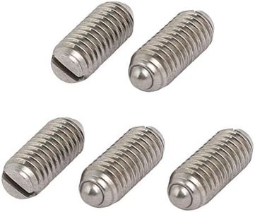 uxcell® M6x14mm 304 Stainless Steel Body Slotted Ball Style Spring Plunger 5pcs
