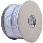 10m 3183Y 15 AMP Electrical Cable White Round Mains Wire Flex 1.5mm 240V 3 Core