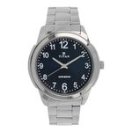 Titan Analog Blue Dial Stainless Steel Strap watch for Men-NS1585SM05