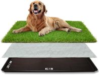 Dog Grass Large Potty Patch, Dog Litter Boxes Artificial Dog Grass Bathroom Turf for Pet Training, Washable Puppy Pee Pad, Perfect Indoor/Outdoor Portable Potty Pet Loo (Potty system-45.1"x29.1")