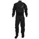 Drysuit Men's Front Zipper Sailing Standard Nylon Paddling,Kayaking Equipment Zipper,Waterproof Suit (BLACK, XL)