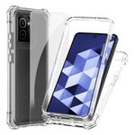 Ailiber for HMD Vibe Case, with Screen Protector, Dual Layer Protection, Shockproof Corners TPU Bumper, Slim Silicone Cell Phone Cover Case for Tracfone HMD Vibe N159V-Clear