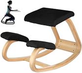 VEVOR Ergonomic Kneeling Chair Black Heavy Duty Better Posture Kneeling Stool Office Chair Home for Body Shaping Relieveing Stress Meditation Desk Computer Kneeling Stool Chair