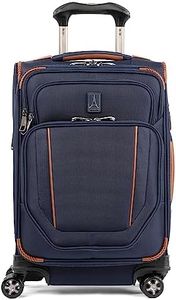 Travelpro Crew Versapack Softside Expandable 8 Spinner Wheel Carry on Luggage, USB Port, Men and Women, Patriot Blue, Carry on 20-Inch