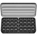 Zoksi Monthly Pill Organizer 1 Times a Day, 30 Day Pill Box Organizer,One Month Pill Case for Travel, 31 Day Daily Medcine Container for Vitamins, Supplement & Medication(Black)